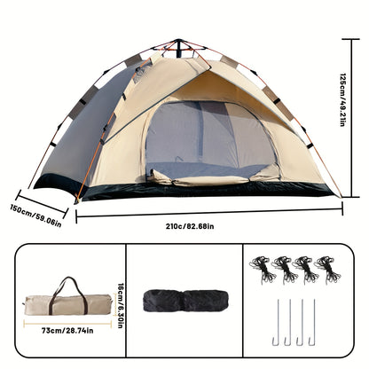 4-Person Family Camping Tent – Quick Setup and Durable Shelter