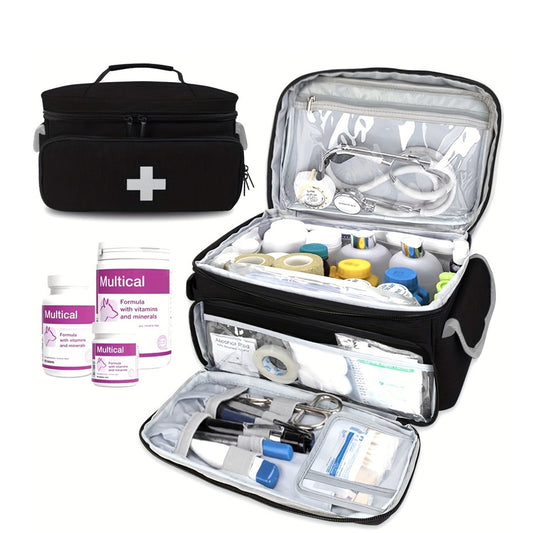 Portable First Aid Storage Bag – Organiser for Medicine and Emergency Kits