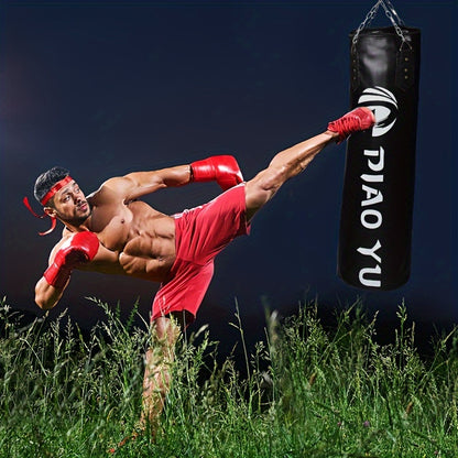 Hanging Leather Punching Bag – Boxing & Fitness Training Sandbag