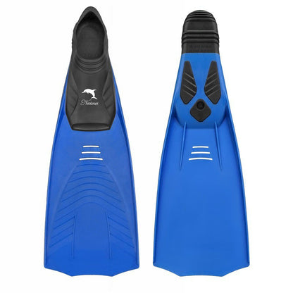 Mid-Length Full-Foot Swimming & Snorkeling Fins – Rubber & PP – Mixed Color