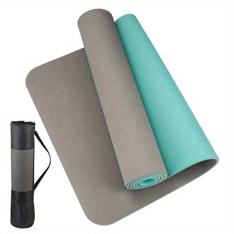 Durable TPE Yoga &amp; Pilates Mat – Non-Slip Fitness Mat with Cushioning