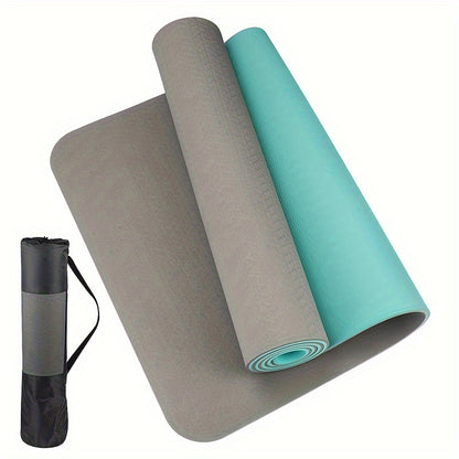 Durable TPE Yoga &amp; Pilates Mat – Non-Slip Fitness Mat with Cushioning