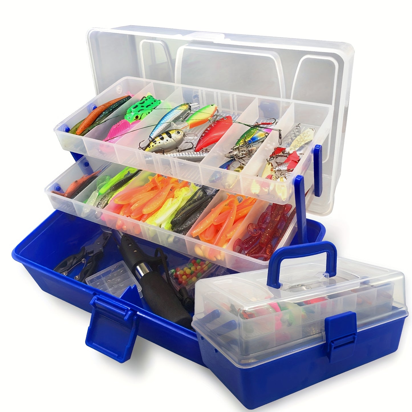 Mixed Color Fishing Accessories Kit – Lures & Tools for Saltwater & Freshwater