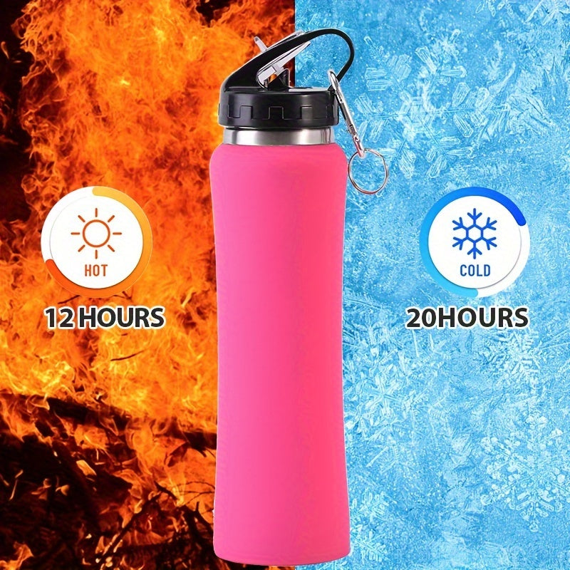 Slim-Fit Stainless Steel Insulated Water Bottle – Large Capacity Sports Flask