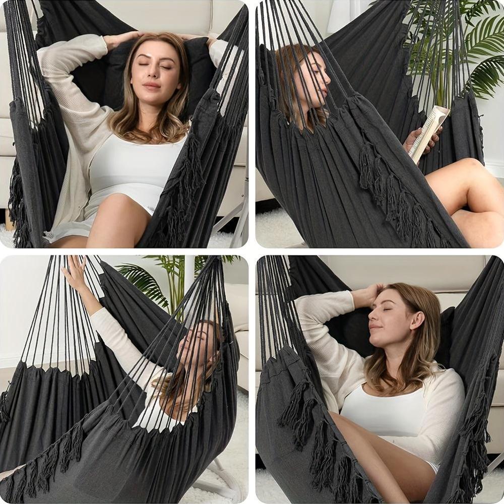 Hanging Hammock Chair Swing with Cushions