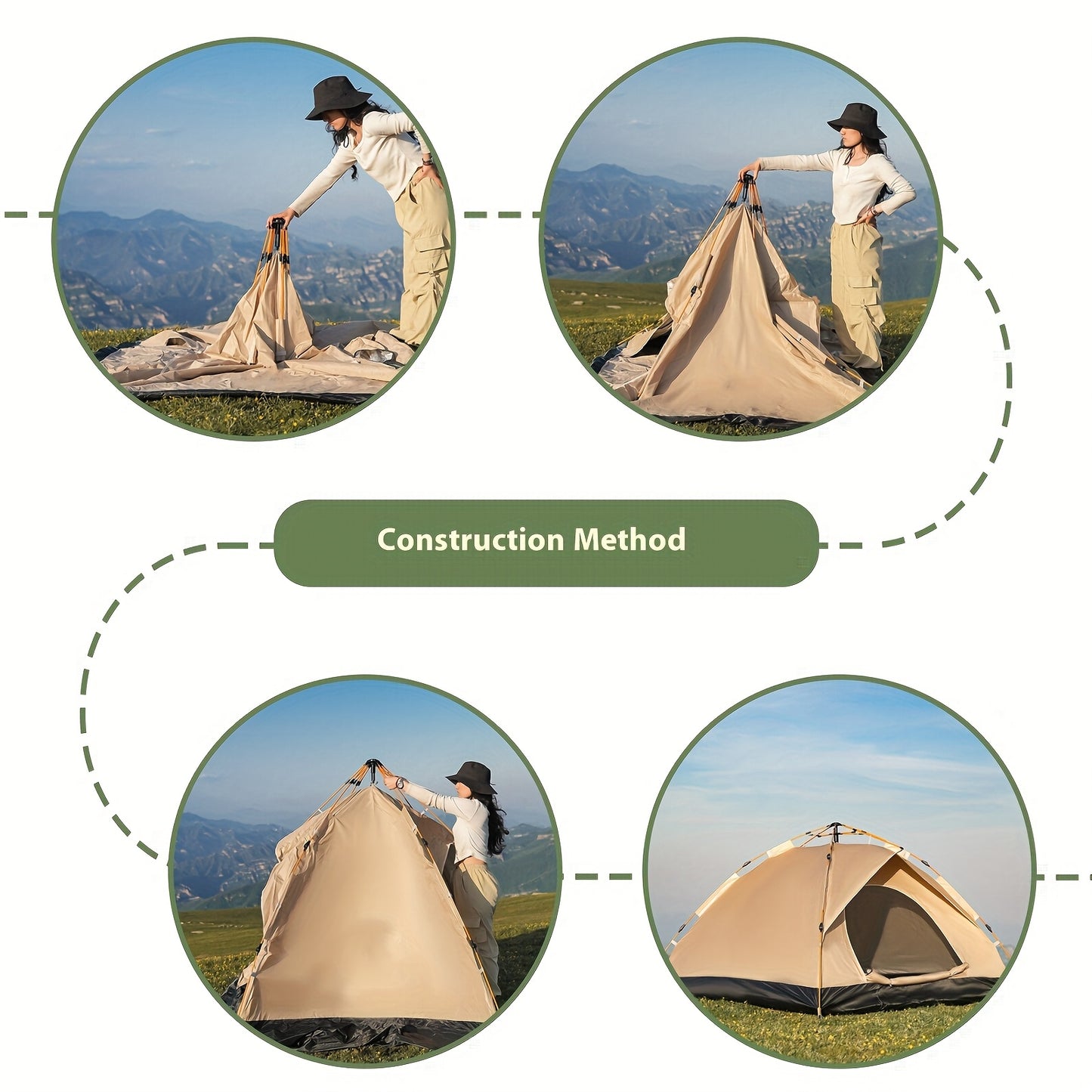 4-Person Family Camping Tent – Quick Setup and Durable Shelter