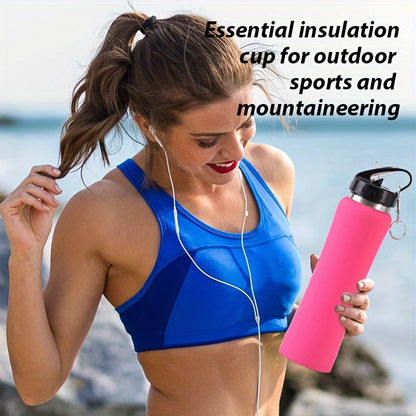 Slim-Fit Stainless Steel Insulated Water Bottle – Large Capacity Sports Flask