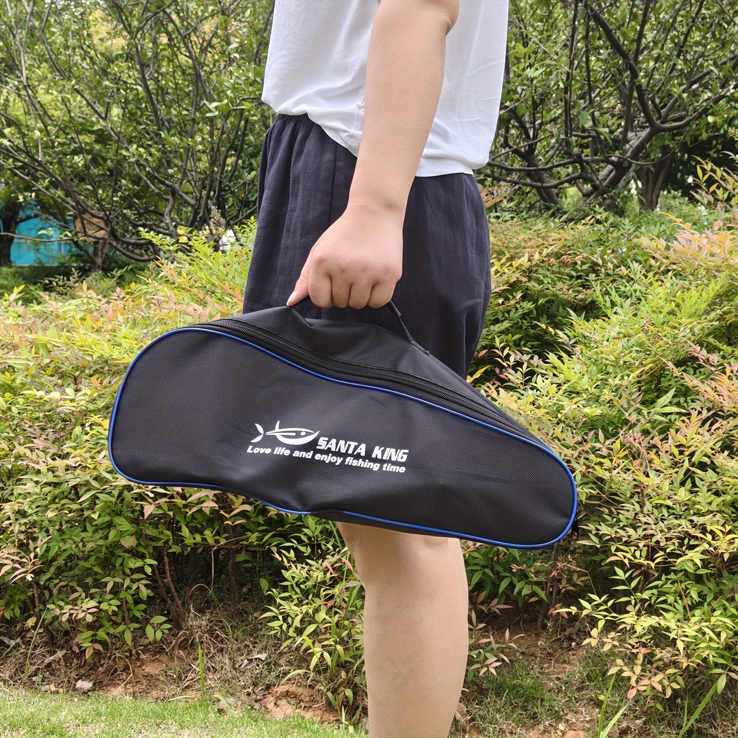 2-Piece Telescopic Fishing Rod & Reel Combo Set with 100m Line and Gear Bag