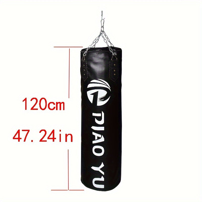 Hanging Leather Punching Bag – Boxing & Fitness Training Sandbag