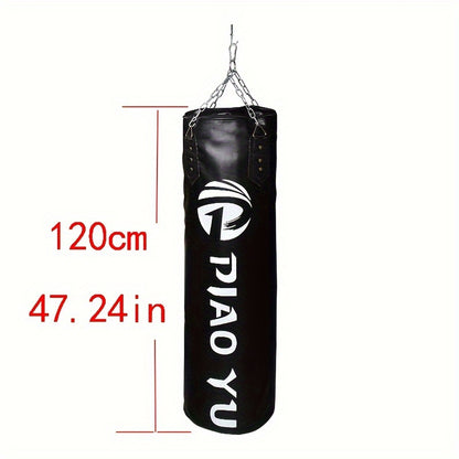 Hanging Leather Punching Bag – Boxing & Fitness Training Sandbag