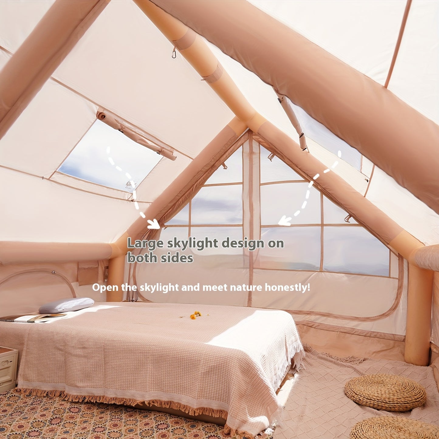 Inflatable Camping Tent for 4–6 People – All-Season Family Shelter