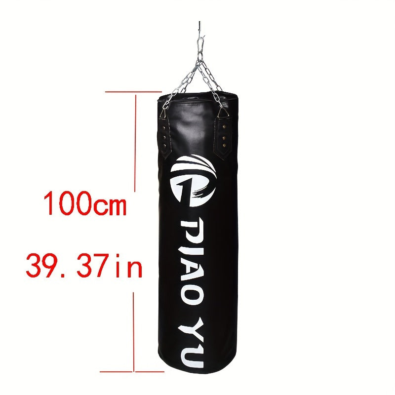 Hanging Leather Punching Bag – Boxing & Fitness Training Sandbag