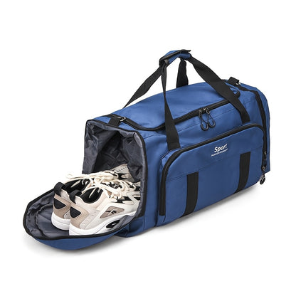 Sports Handheld Fitness Bag with Shoe Compartment – Large Capacity Travel &amp; Gym Bag