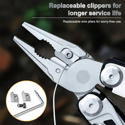 17-in-1 Multi-Tool Pliers – Compact and Versatile Outdoor Tool