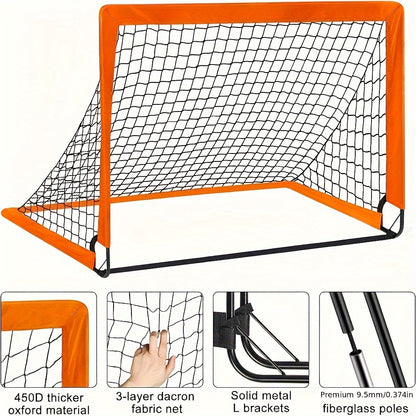 Portable Pop-Up Soccer Goal – Foldable &amp; Durable Design
