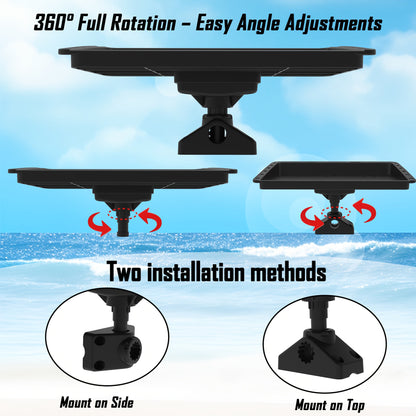 Durable Rotating Fishing Bait Board with Multi-Tool Slots and Ruler