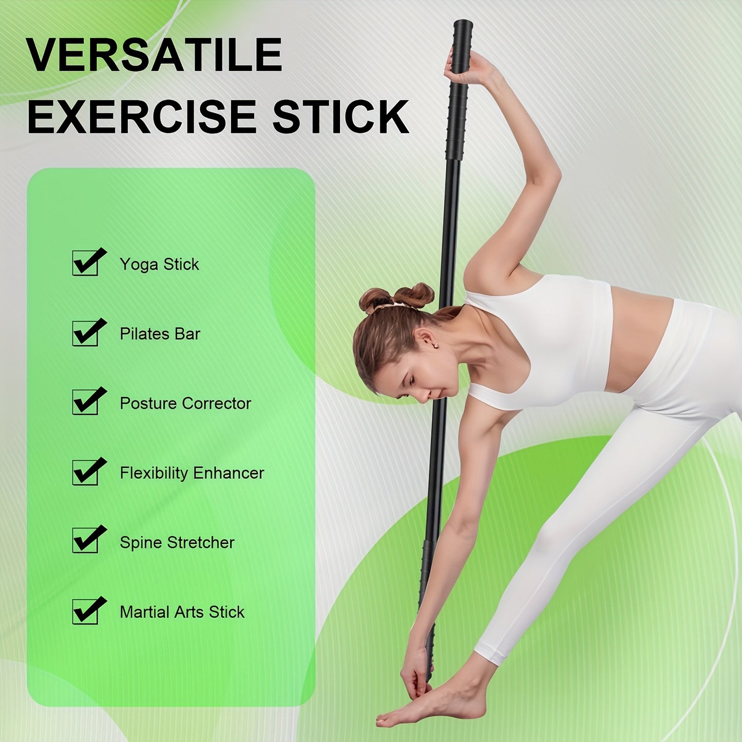 Collapsible Stainless Steel Yoga Stretch Bar