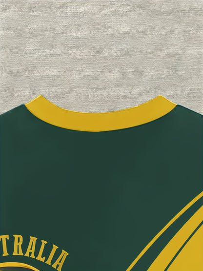 Men’s 3D Print Rugby T-Shirt
