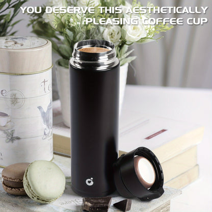 Double Wall Vacuum Insulated Travel Mug – Leakproof Thermal Coffee Flask