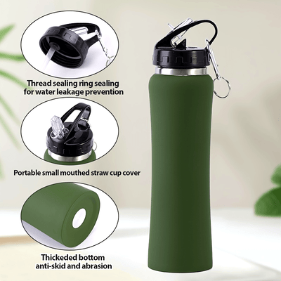 Slim-Fit Stainless Steel Insulated Water Bottle – Large Capacity Sports Flask