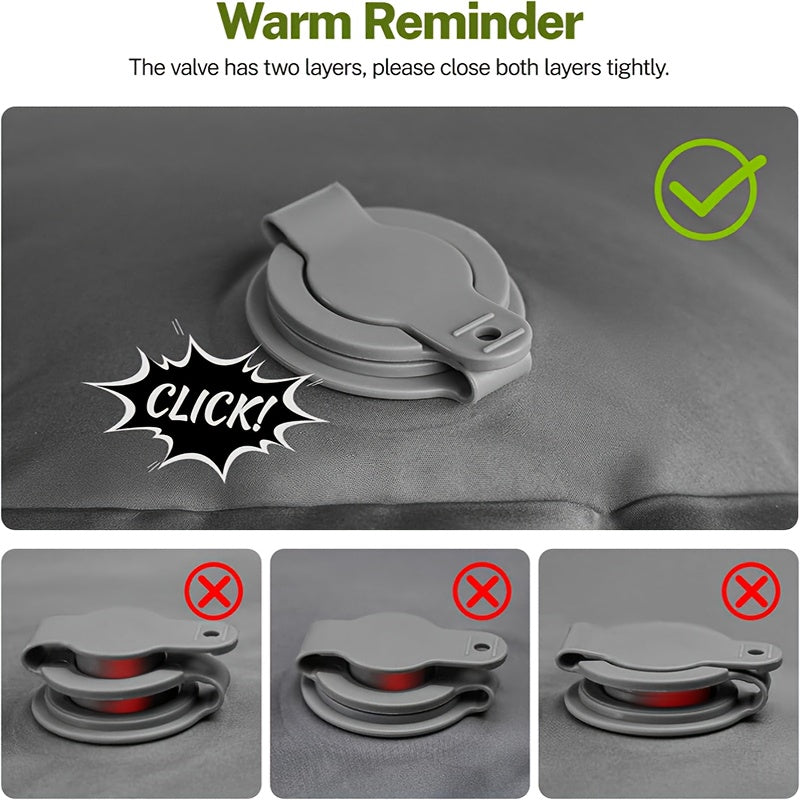 Two-Person Self-Inflating Camping Mattress – Thick, Comfortable &amp; Portable