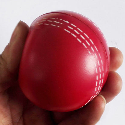 Soft PU Cricket Ball – Red &amp; White