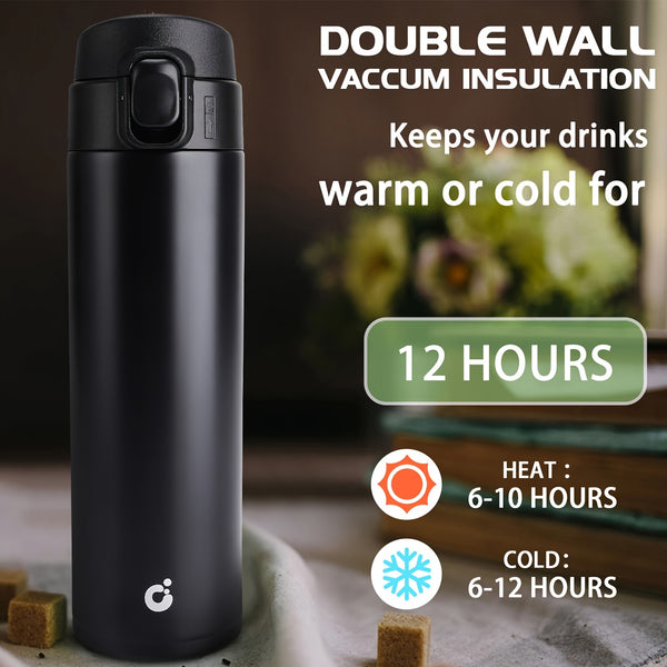Double Wall Vacuum Insulated Travel Mug – Leakproof Thermal Coffee Flask