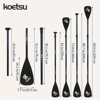 Lightweight Aluminum Alloy Paddle – Durable Black Water Sports Paddle