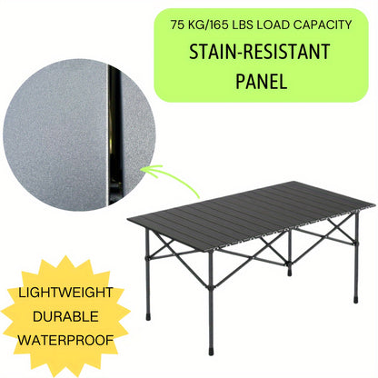 Camping Folding Table &amp; Chair Set – Lightweight &amp; Portable with Carry Bag