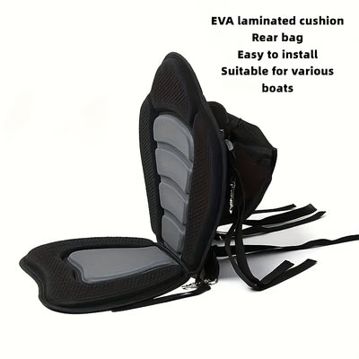 Kayak Seat with Storage Bag – Padded Back Support & Waterproof Gear Storage