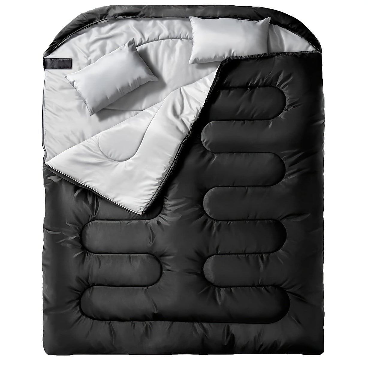 Double Sleeping Bag with Pillow – Warm, Comfortable &amp; Lightweight for Camping