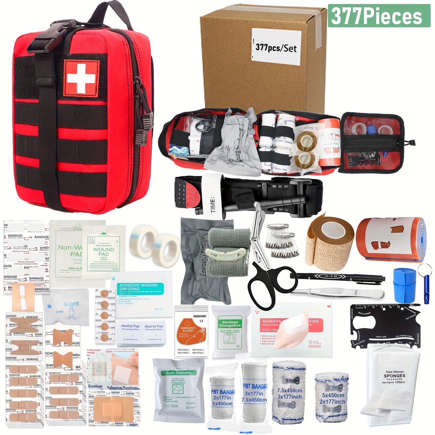 377/157 Molle Survival Packs – Outdoor and Travel First Aid Kit