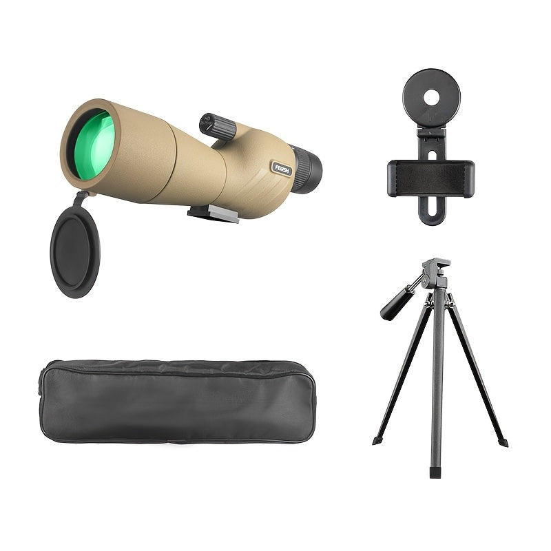 25–75x60 HD Spotting Scope with Tripod & Phone Mount – Long Range Birdwatching & Target Viewing
