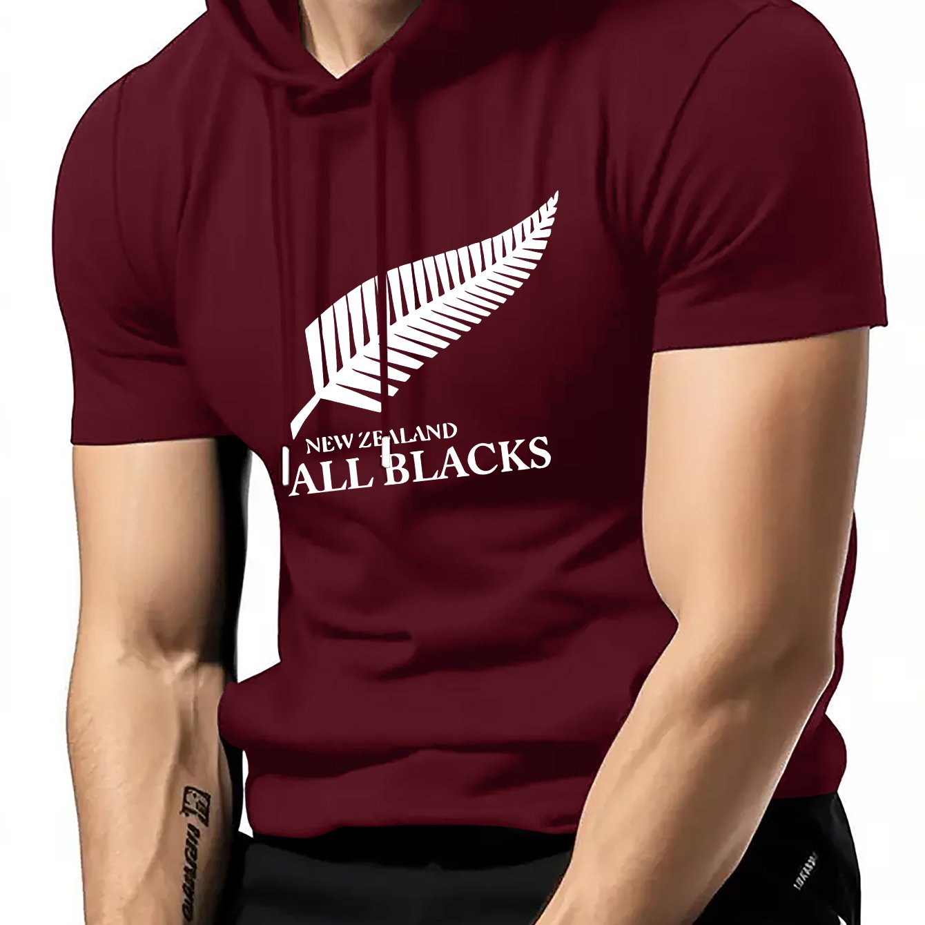 Men’s Rugby Hooded T-Shirt