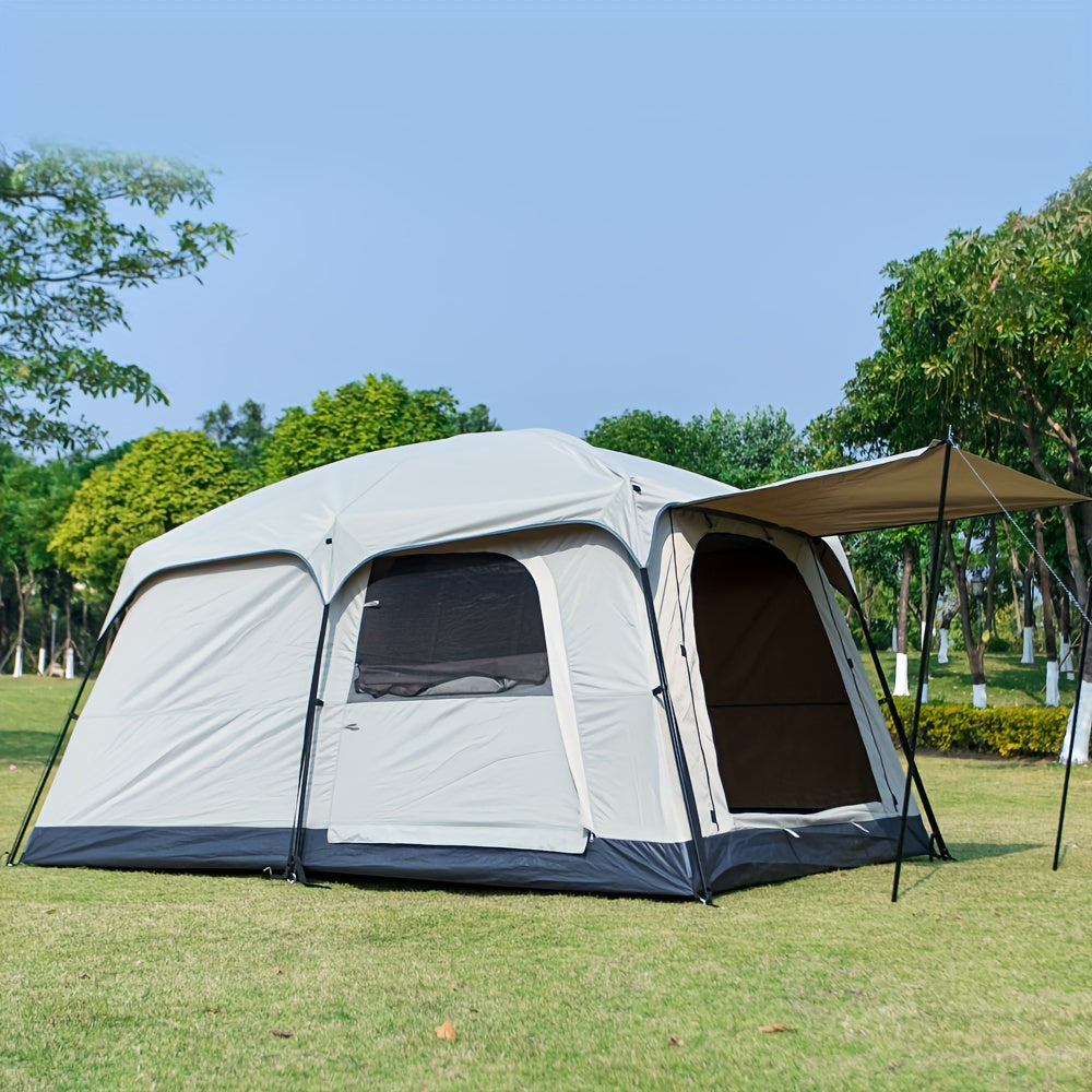 Instant Cabin Camping Tent for 3–4 People – Easy Setup with Front Vestibule