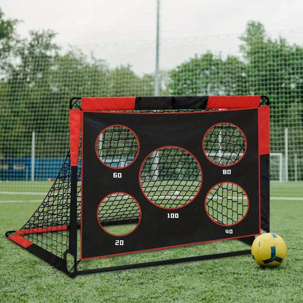 2-in-1 Portable Football Goal – Durable Oxford Fabric &amp; Steel Frame