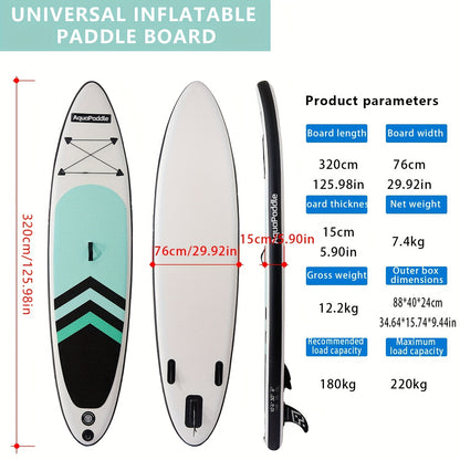 All-Purpose White PVC Paddle Board – Lightweight & Durable