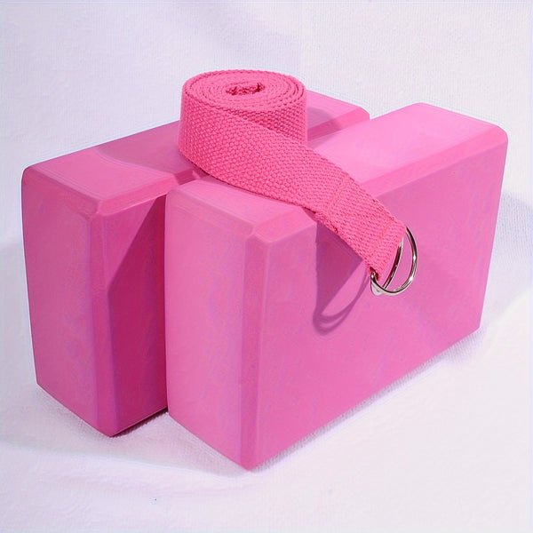 Yoga Blocks and Stretch Strap Set – Support for Every Practice