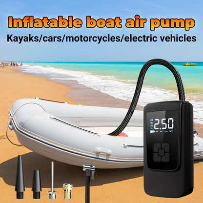 Portable USB Rechargeable Electric Air Pump – Semi-Automatic Inflatable Kayak Pump