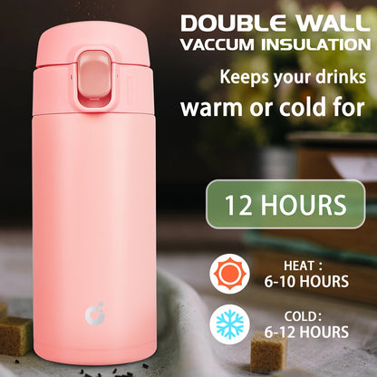 Double Wall Vacuum Insulated Travel Mug – Leakproof Thermal Coffee Flask