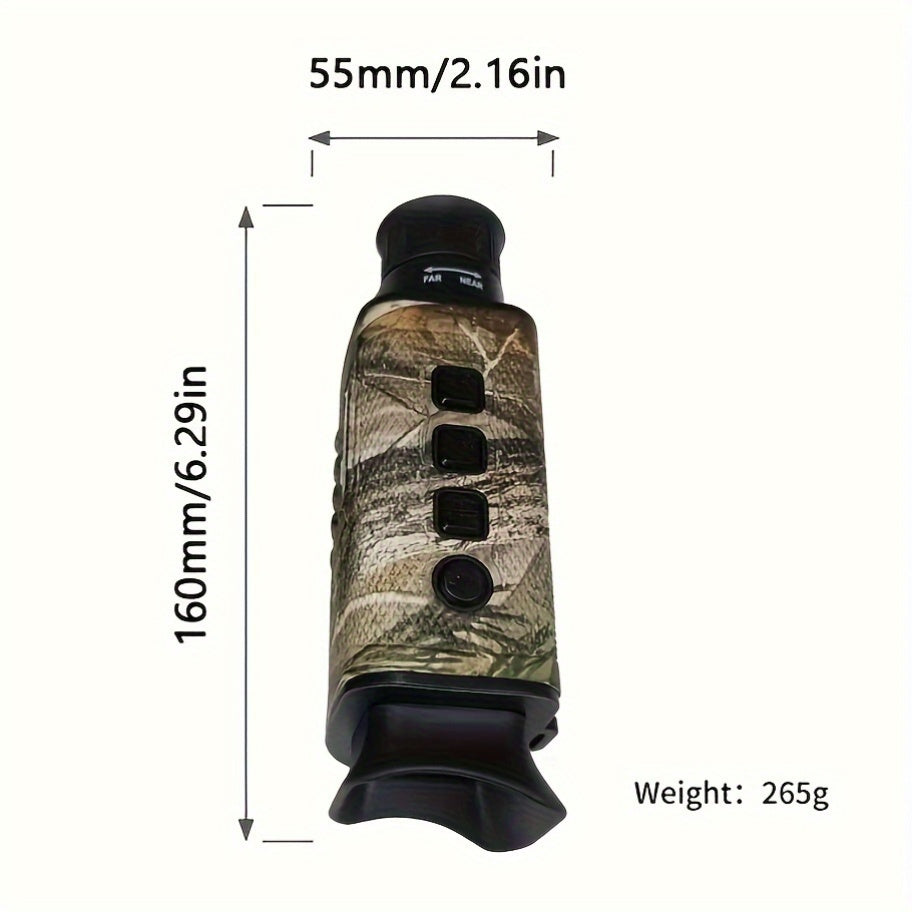 Camouflage Digital Monocular with Rechargeable Battery – Compact Night Vision Scope