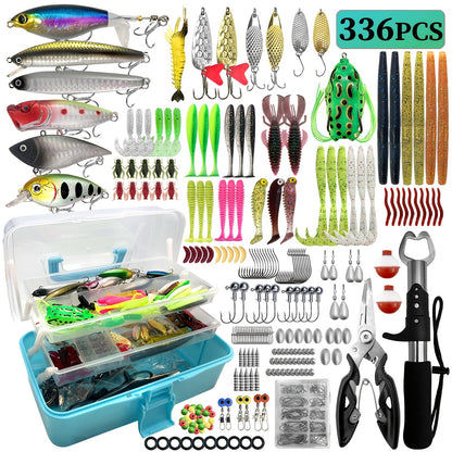 Mixed Color Fishing Accessories Kit – Lures & Tools for Saltwater & Freshwater