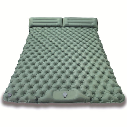 Double Camping Air Mattress with Pillow – Portable &amp; Comfortable Sleeping Pad