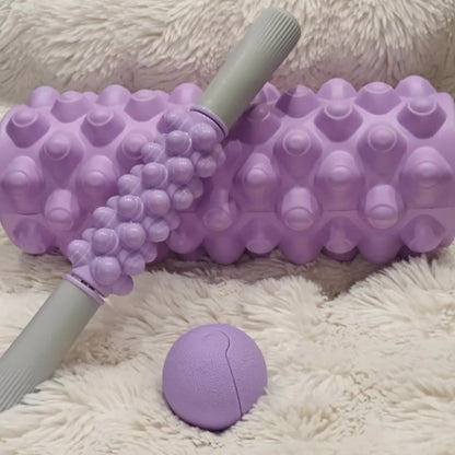 3-in-1 Foam Roller &amp; Fascia Ball Recovery Set