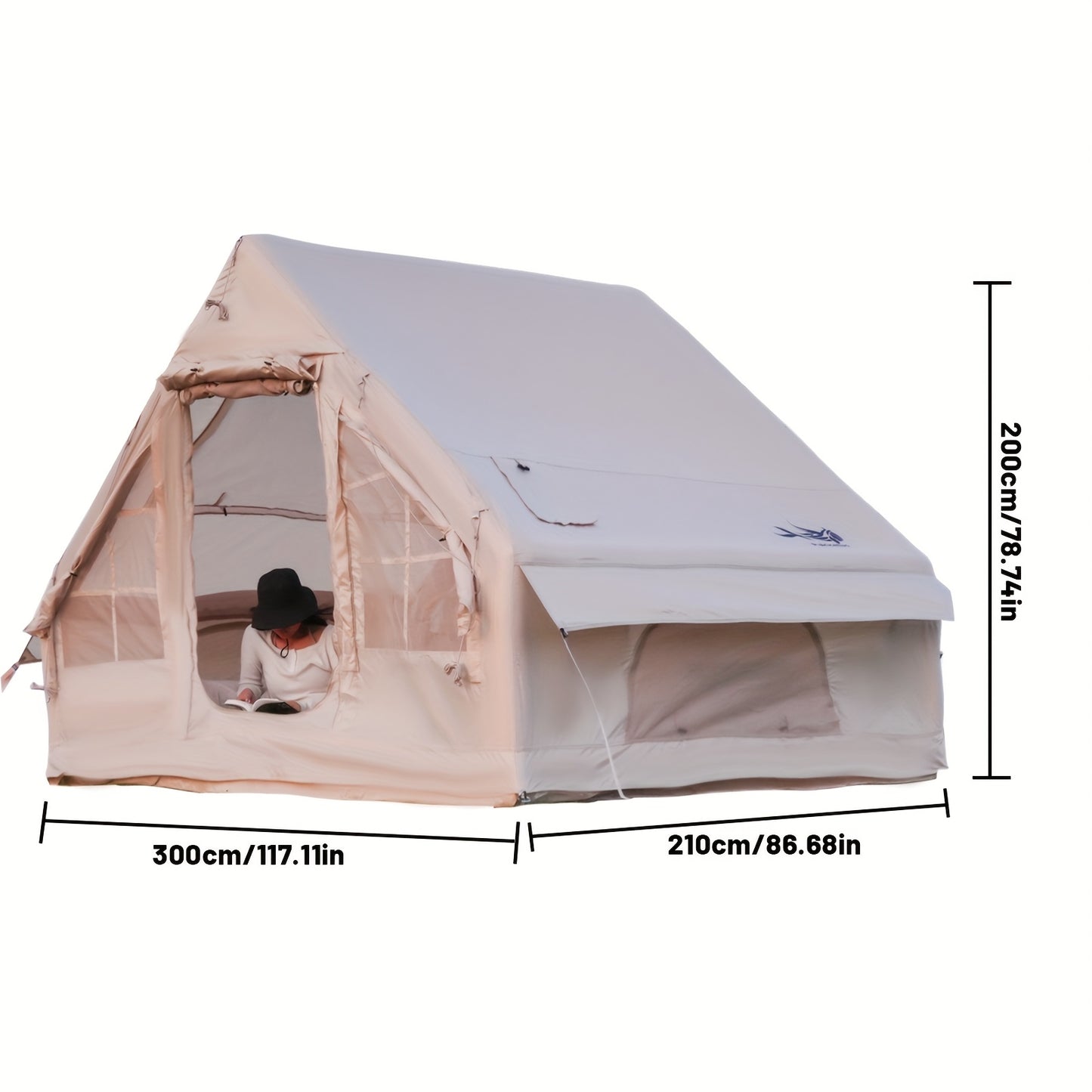 Inflatable Camping Tent for 4–6 People – All-Season Family Shelter