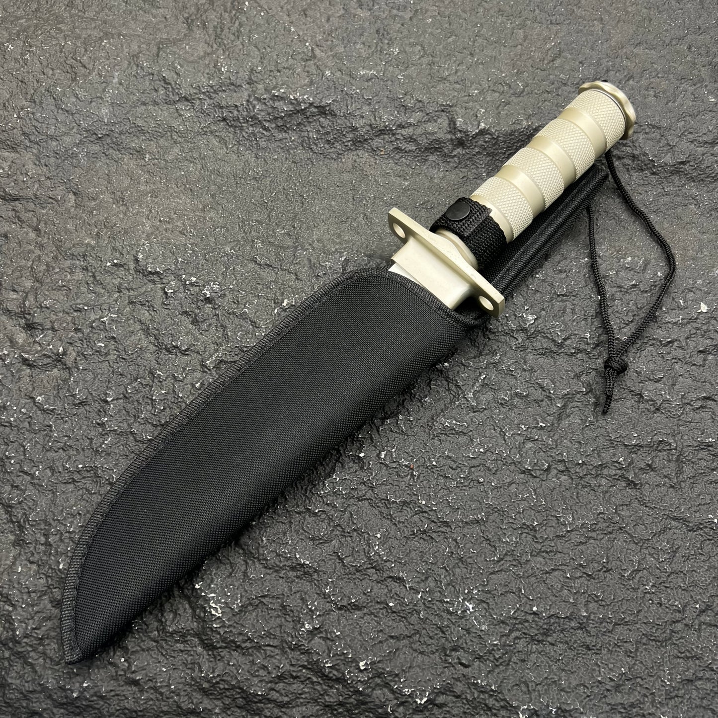 Premium Multi‑Use Outdoor Survival Knife with Compass & Matches – Fixed Blade Camping Knife