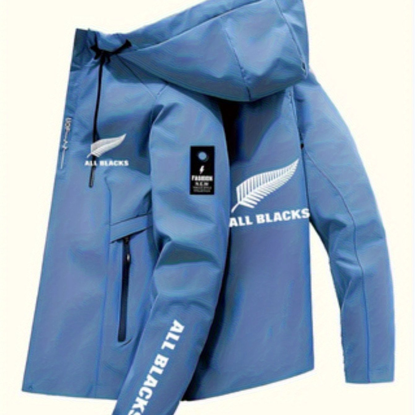 Men’s Rugby Hooded Windbreaker Jacket