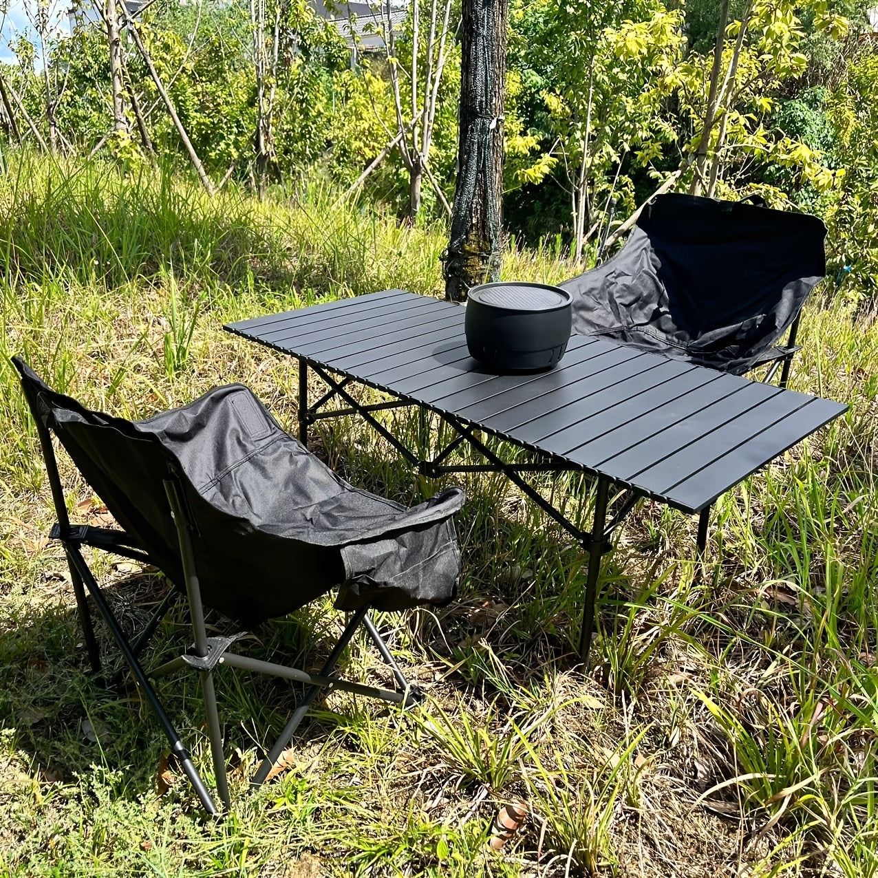 Camping Folding Table &amp; Chair Set – Lightweight &amp; Portable with Carry Bag