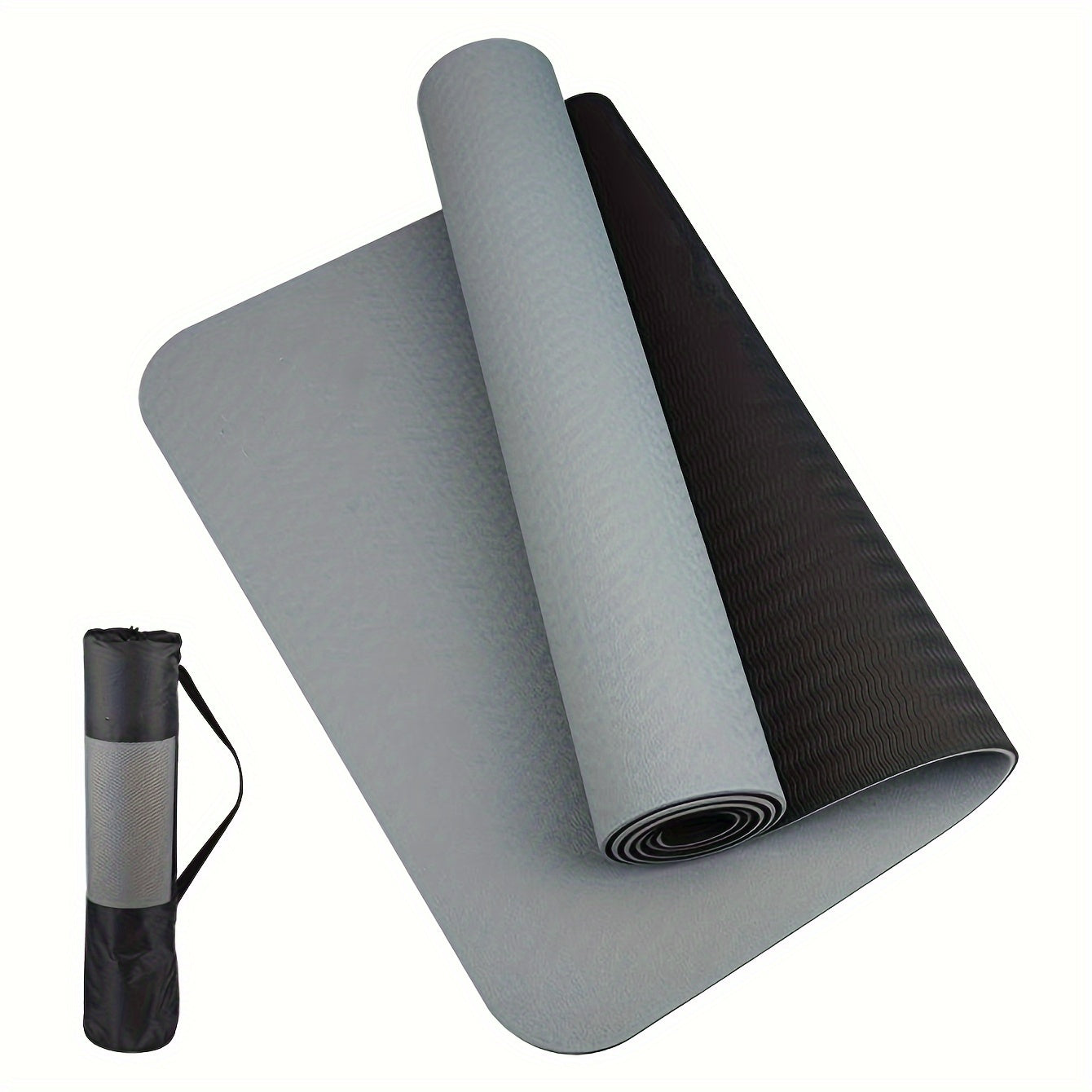 Durable TPE Yoga &amp; Pilates Mat – Non-Slip Fitness Mat with Cushioning