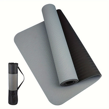 Durable TPE Yoga &amp; Pilates Mat – Non-Slip Fitness Mat with Cushioning